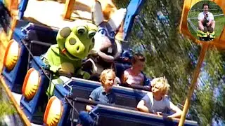 Park Mascots Riding Stuff and Sky Tower (2007 Off-Ride Footage) - Tivoli Friheden Denmark