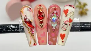 Easy Valentines Nail Art Design with Transfer Foil💕