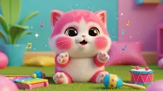 Little Kitten Learns to Talk with Funny Sounds 😺💬 | Toddler Learning Song
