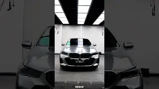 BMW 5 Series Wrap Installation | Metallic Chrome Silver Color Film