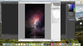 Photoshop fireworks photography edit