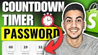How To Add Countdown Timer On Password Page In Shopify