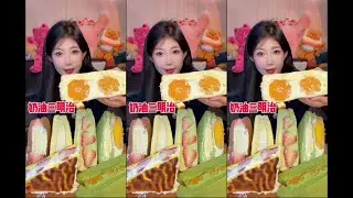CHINESE MUKBANG SWEETFOOD,CAKE EATING SHOW EATING SPICY NOODLES xiaoxiao