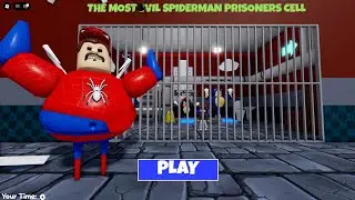 Spiderman barry prison run escape obby | OBBY ROBLOX ||walkthrough no death 4k #roblox #obby