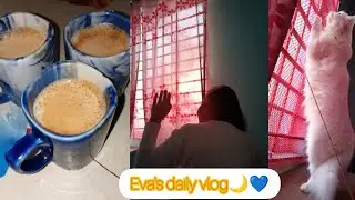 দুধ চা এর থেকে রং চা টাই বেশি Prefer করি 🌙🌙💙💙🌙#foryou #minivlog #exampreparation 