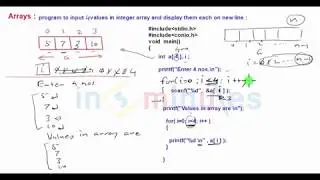 Module5_Array_Vid_3_Demo program to work with 1-D array using 'for' loop.