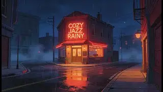 Cosy Jazz Rainy Walk 🌧️ Smooth Night Instrumental