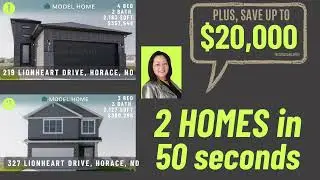 2 Brand New Homes Under 50 Seconds. Open House this Sunday. Plus Save Up to $20,000