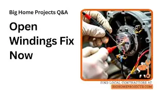Open Winding Blower Motor Fix with Capacitor Check and Shaft Spin Test