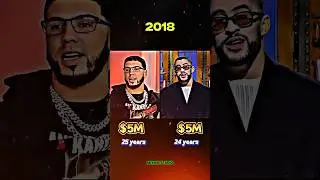 Anuel AA vs Bad Bunny (2017 - 2019)😍 #anuelaa #badbunny #thenandnow #evolution