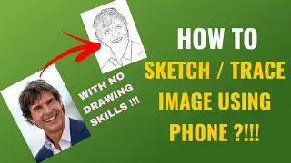 How To Draw / Trace Photo From Phone To Paper | Ar Drawing App | Ar Draw Tracing App | English