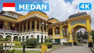 🇮🇩 Indonesia - Medan: 5 Minutes Walking Tour - 4K