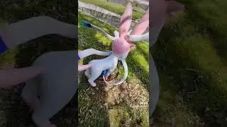 cr&eacute;ation nymphali &agrave; taille r&eacute;el partie finale #pokemon #sylveon #nymphali