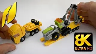 Как собрать грузовик из Lego с прицепом - Транспортный комбайн лесоруба (MOC) #lego #игрушки #гру...