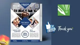 CorelDraw 2021-Creative Business Flyer Design - Adobe tutorial