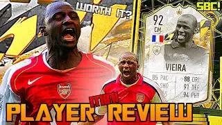FIFA 22 92 ICON MOMENTS PATRICK VIEIRA PLAYER REVIEW! MINI-REVIEW SERIES! FIFA 22 ULTIMATE TEAM