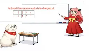Find the line of best fit. Linear Regression. Least Square Line.