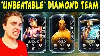 MKX Mobile. AMAZING Diamond Team vs. HACKTION WARS. You Won't believe What Happened!!! 😱