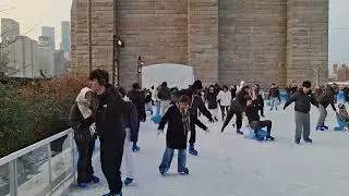 New York Roebling Rink at Brooklyn Bridge Park. .