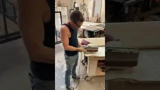 Cleaning my belt sandpaper #woodworking #diy #carpentry #woodwork #tools #carpentry #cabinet #how