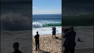 Closeout shorebreak at the Wedge #shorts #youtubeshorts #surfing