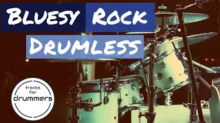 Dirty Blues Rock Drumless // Backing Track for Drums // Metronome & Changes