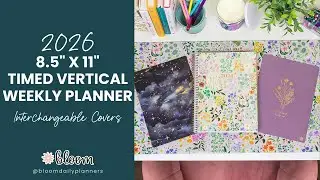 2026 Timed Vertical Weekly Planner, 8.5