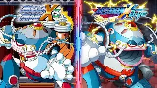 Volt Catfish Boss Comparison - Mega Man X DiVE