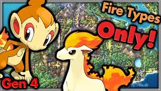 Can I Beat Pokemon Platinum with ONLY Fire Type Pokemon? 🔴 Pokemon Challenges