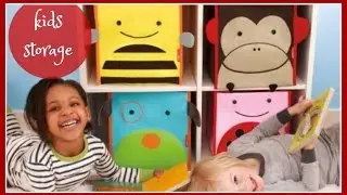 Kids Fabric Storage Bins Toy Box Book Organizers : Doggie Style