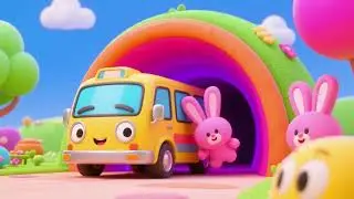 Minibus Hunts for the Lost Pink Bunny Tunnel | Fun Nursery Rhymes & Kids Songs