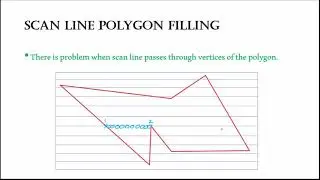 Computer Graphics 2.11:Scan line Polygon fill algorithm