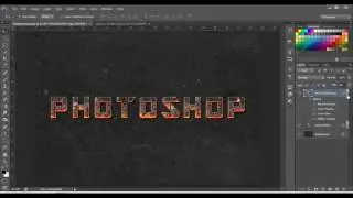 Fire Text Effect Photoshop cs6 tutorial