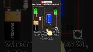 How Current Flows in Capacitor Circuit ⁉️