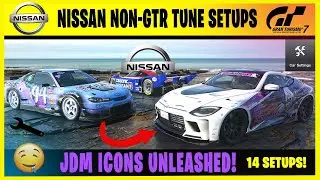 Gran Turismo 7 - Nissan Setup Guide & Review! - Silvia's / Z's / R92CP & More (14 SETUPS!)