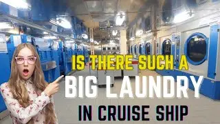 Laundry inside gaint cruise ship || Cruise ship Laundry room