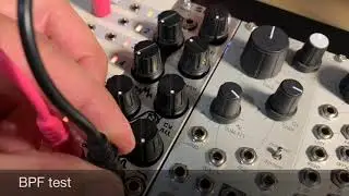 Animodule SOB State Variable Filter Self Oscillation Test controlled by Squarp Instruments Hermod