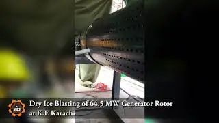 Dry Ice Blasting of 64.5 MW Generator Rotor at K-Electric