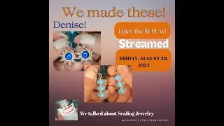 MEMBERSHIP LIVESTREAM - FRIDAY, AUGUST 30, 2024 -  10am EASTERN TIME Weaved SubRosa Earrings!  Easy