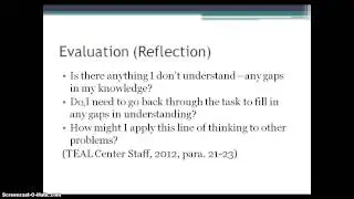 ETE653: Metacognition and Reflective Thinking