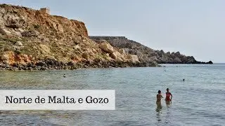 Norte de Malta e ilha de Gozo, no Mediterr&acirc;neo