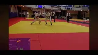 Кубок России по джиу-джитсу / встреча за бронзовую медаль / после броска соперник не встал.