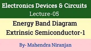 Electronic Devices and Circuits | Lec-05 | Energy Band Diagram | Extensic Semiconductor | Target IES