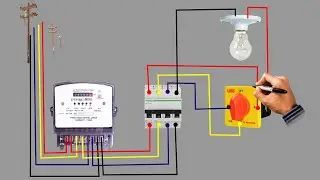 3 Phase Rotary Switch  Changeover Single Phase Connection Diagram || It's Electrical ||