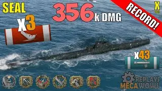 Submarine Seal 3 Kills & 356k Damage | World of Warships Gameplay