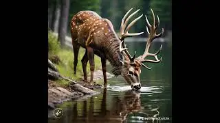 If u love deers take a look at these pictures I had created...🦌🏞️ #DeerSightings#WoodlandWildlife