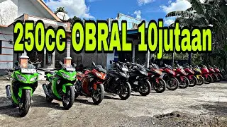 OBRAL 250CC MULAI HARGA 10JUTAAN SURAT WAJIB LENGKAP SEMUA
