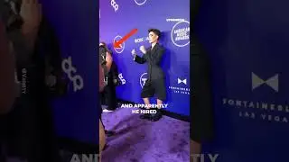 Influencer was ignored at the AMAs red carpet | Positive #shorts