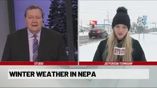 Afternoon snowstorm impacting roads in Luzerne County 4 PM | 28/22 News