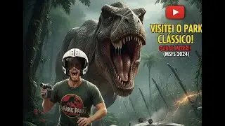SOBREVOEI O JURASSIC PARK ORIGINAL! (Cachoeira, Raptors e o Segredo do Centro de Visitantes)